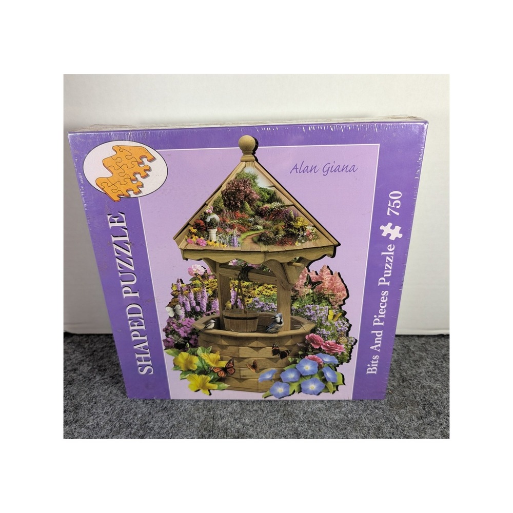 Bits And Pieces 750 Piece Shaped Puzzle Alan Giana The Wishing Well 18-5243 NEW